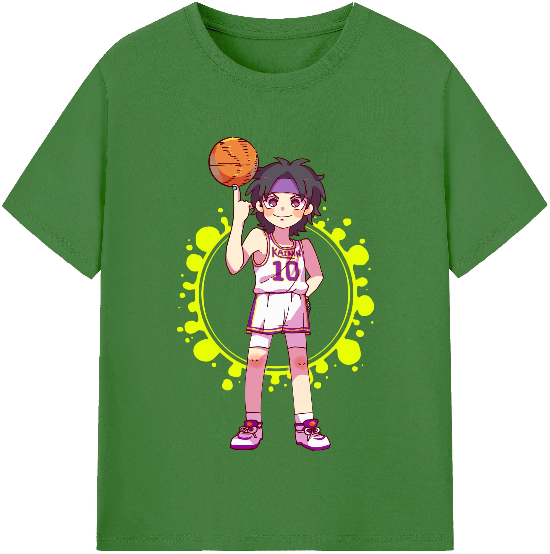 （画像用） SLAM DUNK／スラムダンク レディースカジュアルプリントTシャツ（綿100％）